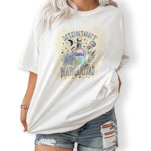 Midnight Margaritas Shirt | Funny Drinking Party Tee | Unisex Casual T-Shirt